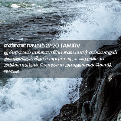 Picture 02 - எண்ணாகமம் 27:20 TAMIRV - இஸ்ரவேல் - Bible Verse Picture