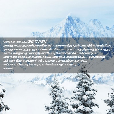 Picture 02 - எண்ணாகமம் 27:21 TAMIRV - அவனுடைய - Bible Verse Picture