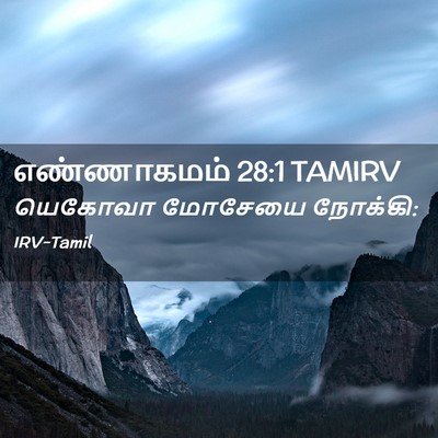 Picture 02 - எண்ணாகமம் 28:1 TAMIRV - யெகோவா மோசேயை - Bible Verse Picture