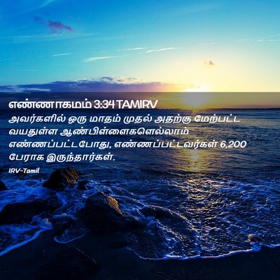 Picture 02 - எண்ணாகமம் 3:34 TAMIRV - அவர்களில் ஒரு - Bible Verse Picture