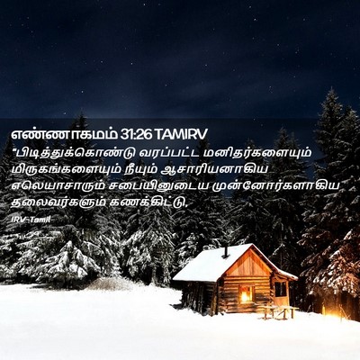 Picture 02 - எண்ணாகமம் 31:26 TAMIRV -  - Bible Verse Picture