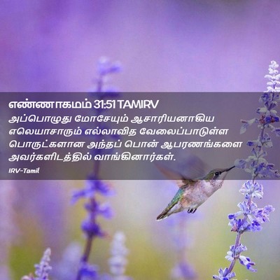 Picture 02 - எண்ணாகமம் 31:51 TAMIRV - அப்பொழுது - Bible Verse Picture