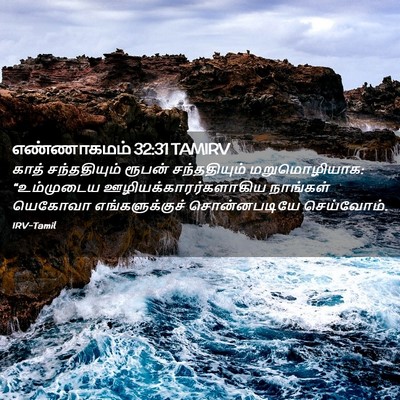 Picture 02 - எண்ணாகமம் 32:31 TAMIRV - காத் சந்ததியும் - Bible Verse Picture