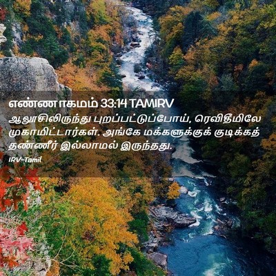 Picture 02 - எண்ணாகமம் 33:14 TAMIRV - ஆலூசிலிருந்து - Bible Verse Picture