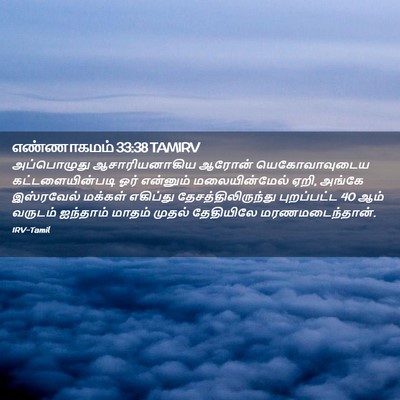 Picture 02 - எண்ணாகமம் 33:38 TAMIRV - அப்பொழுது - Bible Verse Picture