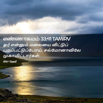 Picture 02 - எண்ணாகமம் 33:41 TAMIRV - ஓர் என்னும் மலையை - Bible Verse Picture