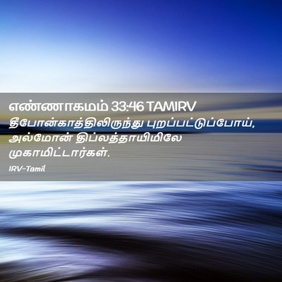 Picture 02 - எண்ணாகமம் 33:46 TAMIRV -  - Bible Verse Picture