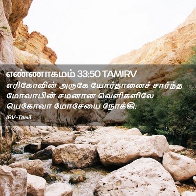 Picture 02 - எண்ணாகமம் 33:50 TAMIRV - எரிகோவின் அருகே - Bible Verse Picture