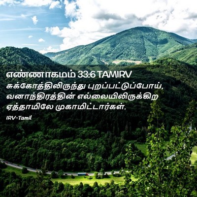 Picture 02 - எண்ணாகமம் 33:6 TAMIRV -  - Bible Verse Picture