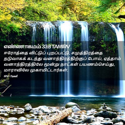 Picture 02 - எண்ணாகமம் 33:8 TAMIRV - ஈரோத்தை விட்டுப் - Bible Verse Picture
