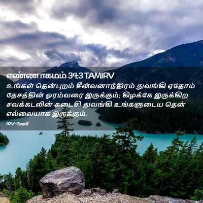 Picture 02 - எண்ணாகமம் 34:3 TAMIRV - உங்கள் தென்புறம் - Bible Verse Picture