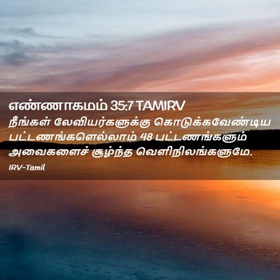 Picture 02 - எண்ணாகமம் 35:7 TAMIRV - நீங்கள் - Bible Verse Picture