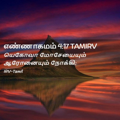 Picture 02 - எண்ணாகமம் 4:17 TAMIRV - யெகோவா மோசேயையும் - Bible Verse Picture