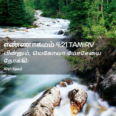 Picture 02 - எண்ணாகமம் 4:21 TAMIRV - பின்னும், யெகோவா - Bible Verse Picture