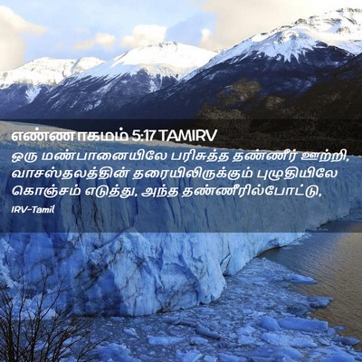Picture 02 - எண்ணாகமம் 5:17 TAMIRV - ஒரு மண்பானையிலே - Bible Verse Picture
