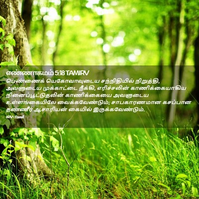 Picture 02 - எண்ணாகமம் 5:18 TAMIRV - பெண்ணைக் - Bible Verse Picture