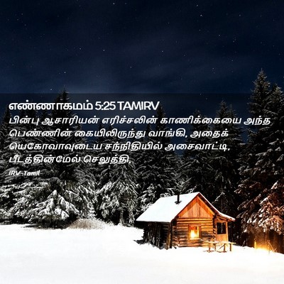 Picture 02 - எண்ணாகமம் 5:25 TAMIRV - பின்பு ஆசாரியன் - Bible Verse Picture