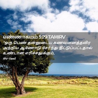 Picture 02 - எண்ணாகமம் 5:29 TAMIRV - “ஒரு பெண் - Bible Verse Picture