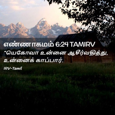 Picture 02 - எண்ணாகமம் 6:24 TAMIRV - “யெகோவா உன்னை - Bible Verse Picture