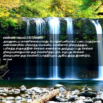Picture 02 - எண்ணாகமம் 7:13 TAMIRV - அவனுடைய - Bible Verse Picture
