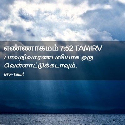 Picture 02 - எண்ணாகமம் 7:52 TAMIRV - பாவநிவாரணபலியாக - Bible Verse Picture