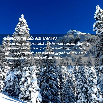 Picture 02 - எண்ணாகமம் 9:21 TAMIRV - மேகம் மாலைதுவங்கி - Bible Verse Picture