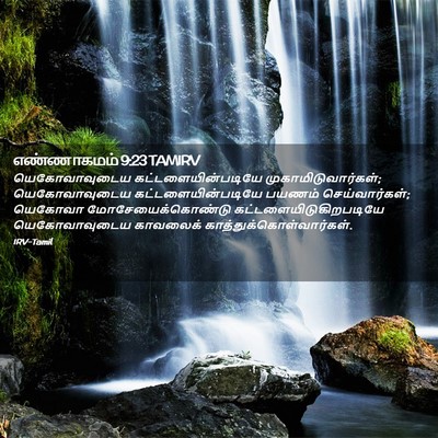 Picture 02 - எண்ணாகமம் 9:23 TAMIRV - யெகோவாவுடைய - Bible Verse Picture