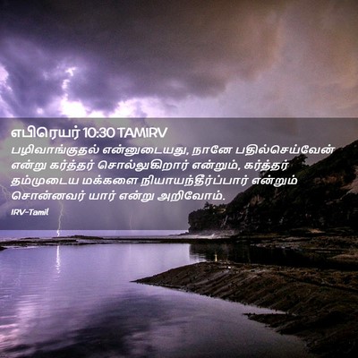Picture 02 - எபிரெயர் 10:30 TAMIRV - பழிவாங்குதல் - Bible Verse Picture