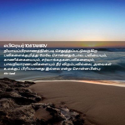 Picture 02 - எபிரெயர் 10:8 TAMIRV -  - Bible Verse Picture