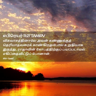 Picture 02 - எபிரெயர் 11:27 TAMIRV - விசுவாசத்தினாலே - Bible Verse Picture
