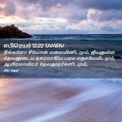 Picture 02 - எபிரெயர் 12:22 TAMIRV - நீங்களோ சீயோன் - Bible Verse Picture