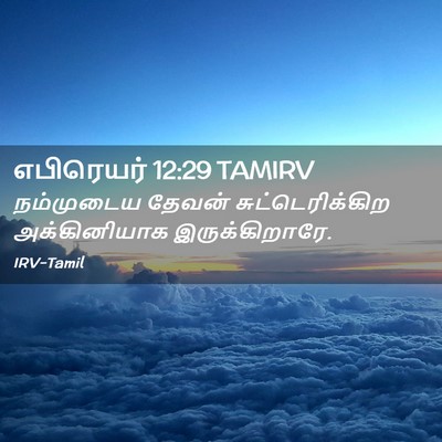 Picture 02 - எபிரெயர் 12:29 TAMIRV - நம்முடைய தேவன் - Bible Verse Picture