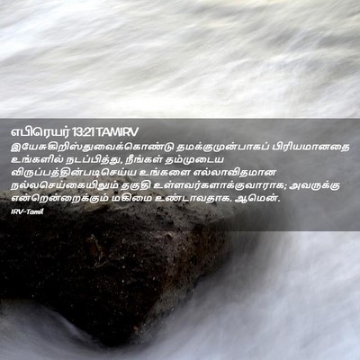 Picture 02 - எபிரெயர் 13:21 TAMIRV -  - Bible Verse Picture