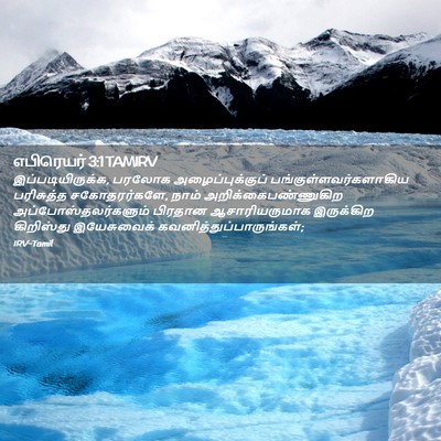Picture 02 - எபிரெயர் 3:1 TAMIRV - இப்படியிருக்க, - Bible Verse Picture