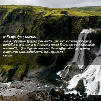 Picture 02 - எபிரெயர் 5:7 TAMIRV - அவர் சரீரத்தில் - Bible Verse Picture