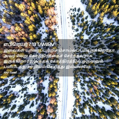 Picture 02 - எபிரெயர் 7:13 TAMIRV - இவைகள் - Bible Verse Picture