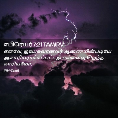 Picture 02 - எபிரெயர் 7:21 TAMIRV - எனவே, இயேசுவானவர் - Bible Verse Picture