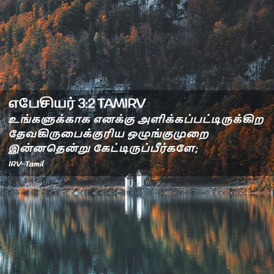 Picture 02 - எபேசியர் 3:2 TAMIRV - உங்களுக்காக - Bible Verse Picture