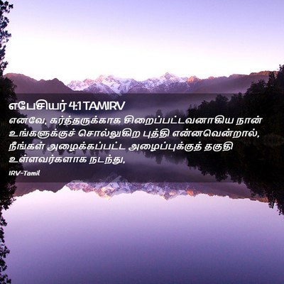 Picture 02 - எபேசியர் 4:1 TAMIRV - எனவே, - Bible Verse Picture