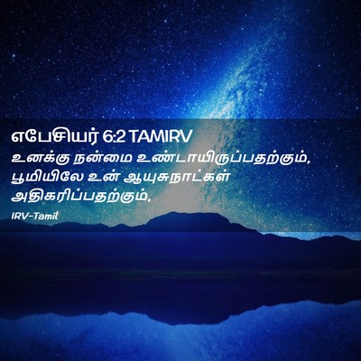 Picture 02 - எபேசியர் 6:2 TAMIRV - உனக்கு நன்மை - Bible Verse Picture