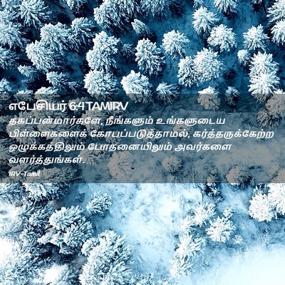 Picture 02 - எபேசியர் 6:4 TAMIRV - தகப்பன்மார்களே, - Bible Verse Picture