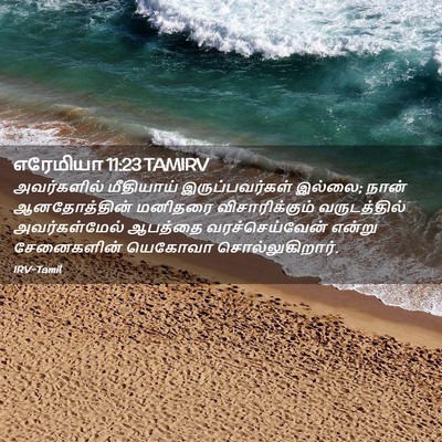 Picture 02 - எரேமியா 11:23 TAMIRV - அவர்களில் - Bible Verse Picture