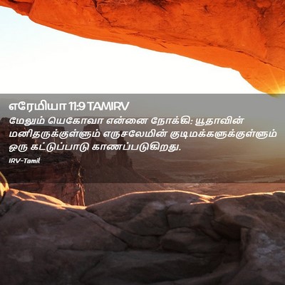 Picture 02 - எரேமியா 11:9 TAMIRV - மேலும் யெகோவா - Bible Verse Picture