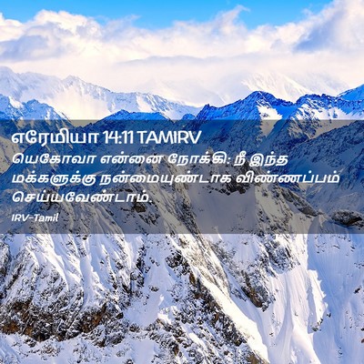 Picture 02 - எரேமியா 14:11 TAMIRV - யெகோவா என்னை - Bible Verse Picture