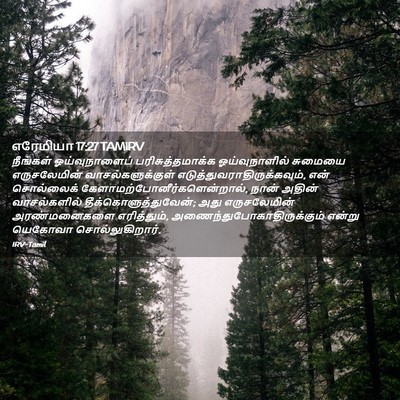 Picture 02 - எரேமியா 17:27 TAMIRV - நீங்கள் - Bible Verse Picture
