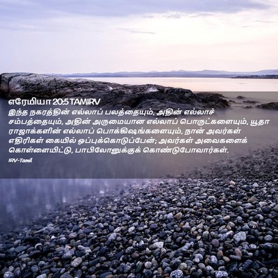 Picture 02 - எரேமியா 20:5 TAMIRV - இந்த நகரத்தின் - Bible Verse Picture