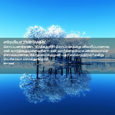 Picture 02 - எரேமியா 23:28 TAMIRV - சொப்பனங்கண்ட - Bible Verse Picture