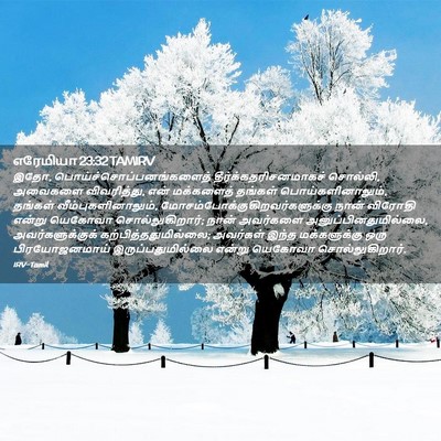 Picture 02 - எரேமியா 23:32 TAMIRV - இதோ, - Bible Verse Picture