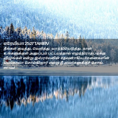 Picture 02 - எரேமியா 25:27 TAMIRV - நீங்கள் குடித்து, - Bible Verse Picture