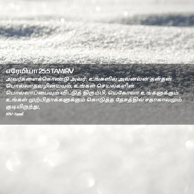 Picture 02 - எரேமியா 25:5 TAMIRV - அவர்களைக்கொண்டு - Bible Verse Picture
